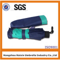 JingPin Manual Open 3 Fold Multi Color Umbrella Azul marino